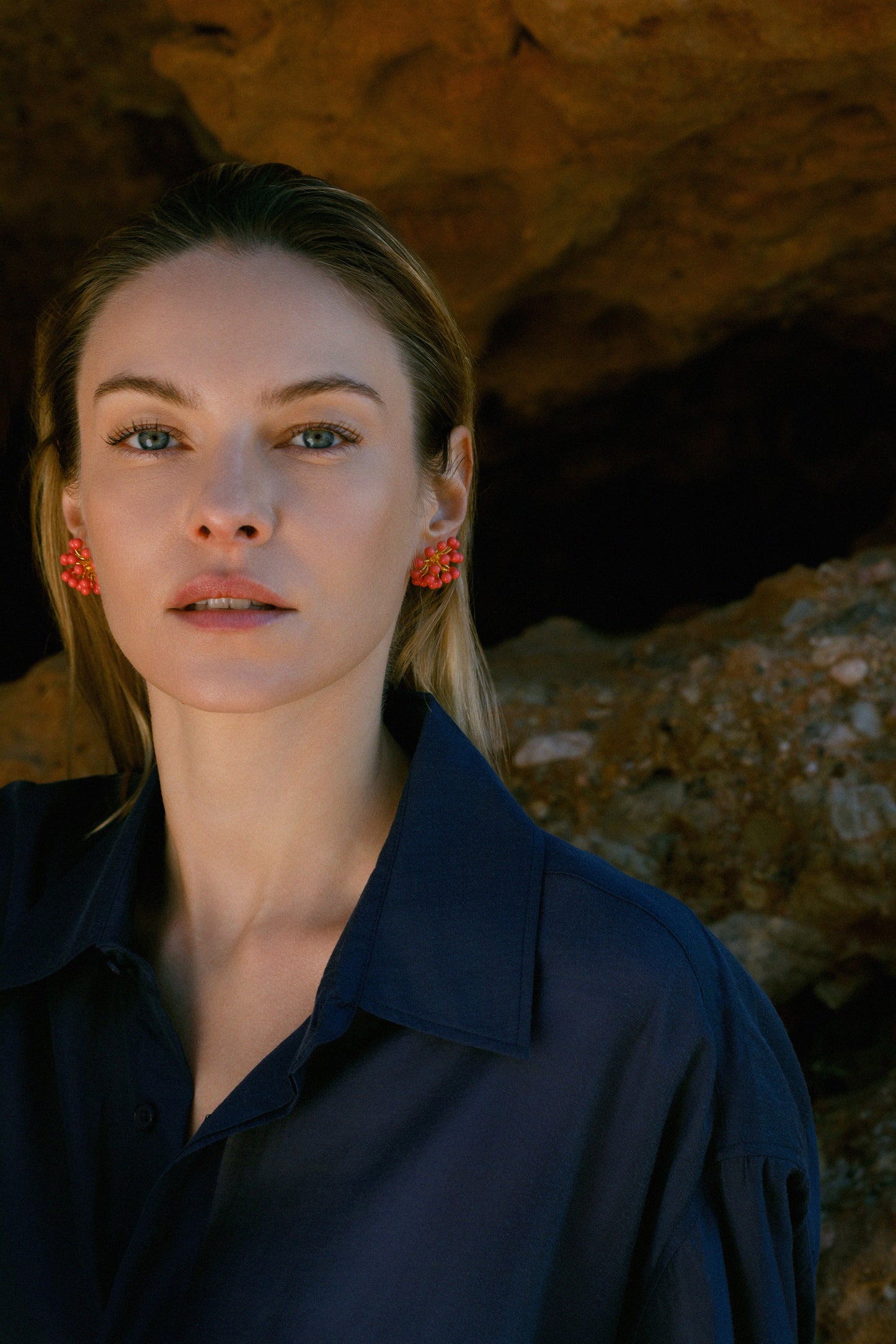 Pendientes Victoria Coral