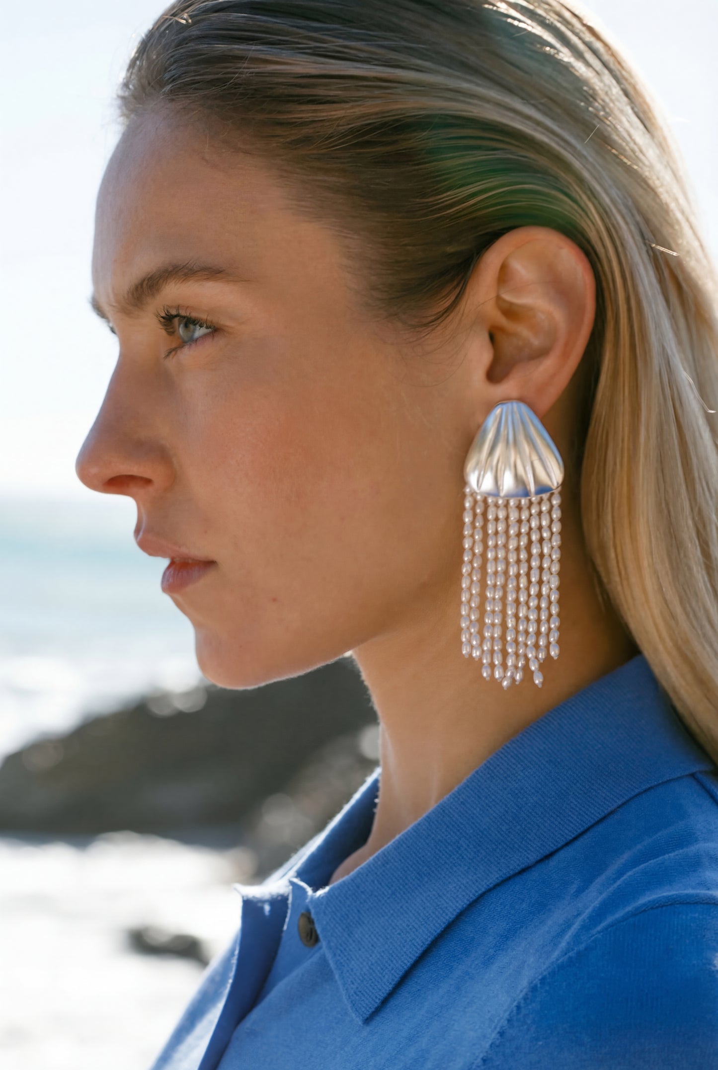 Pendientes Helia Plata